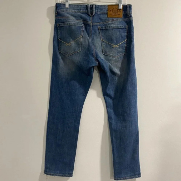 Men's U.S. Polo Assn Blue Denim Jeans Size 32 x 29 Hemmed - Picture 1 of 11